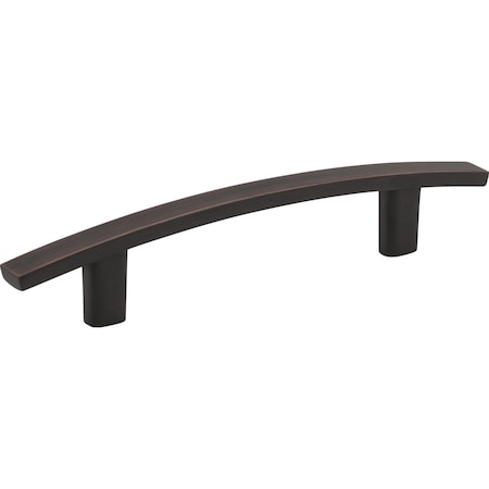 96 Mm Center-to-Center Brushed Oil Rubbed Bronze Square Thatcher Cabinet Bar Pull